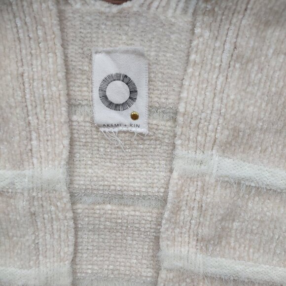 Anthropologie Akemi + Kin Bohemian Fringe Cardigan/Wrap Chenille OS - Picture 9 of 10